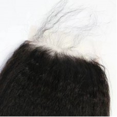 Raw Virgin Hair 5x5 transparent lace closure kinky straight