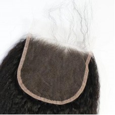 Raw Virgin Hair 5x5 transparent lace closure kinky straight