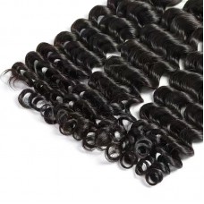 12A Raw Virgin Hair Bundles  deep wave 